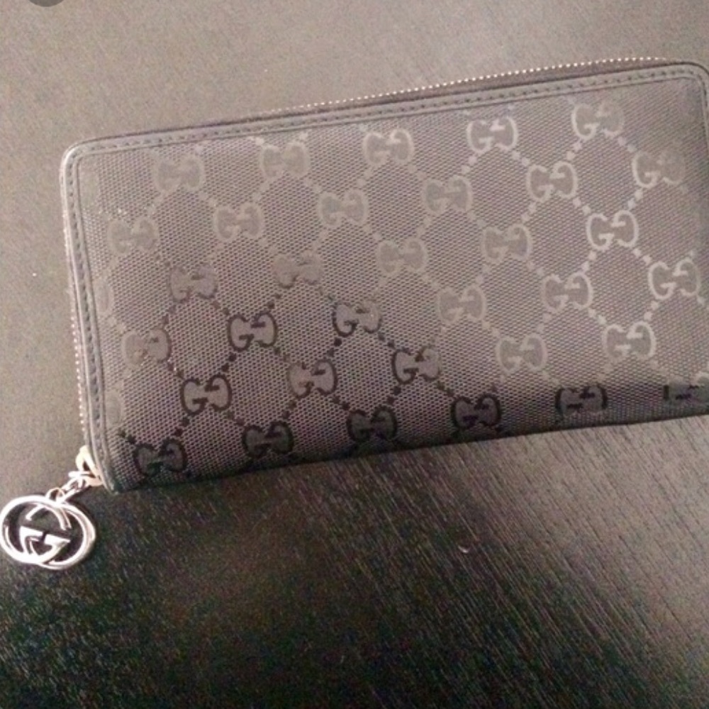 Gucci GG Pierce Imprime Zip Around Long Wallet